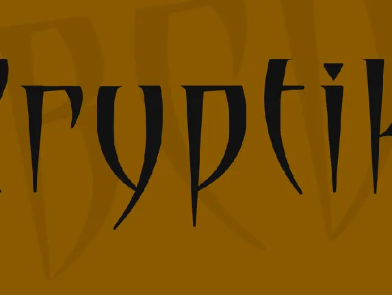 Cryptik font