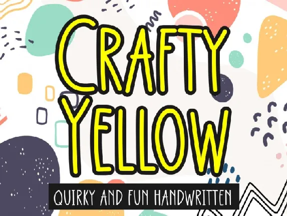 Crafty Yellow font