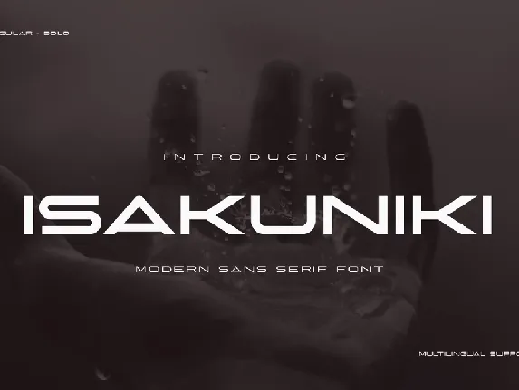 ISAKUNIKI font