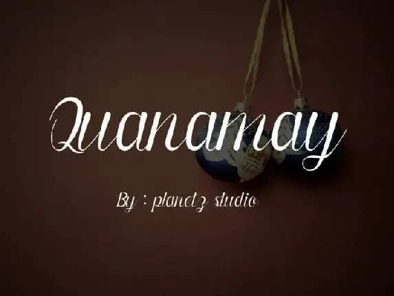 Quanamay Handwritten font