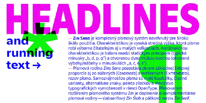 Zin Sans Family font