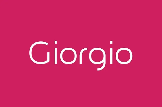 Giorgio Family font