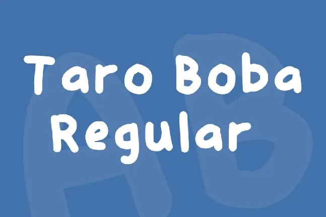 Taro Boba font