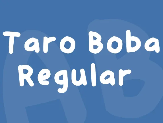 Taro Boba font