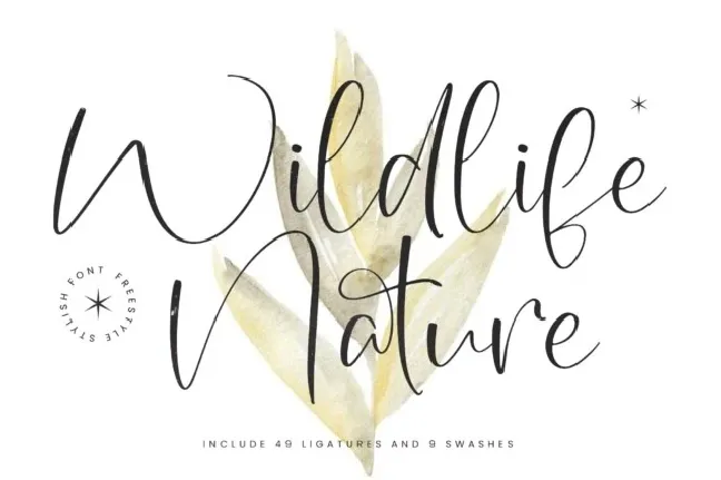 Wildlife Nature font