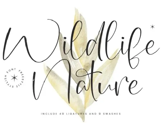 Wildlife Nature font