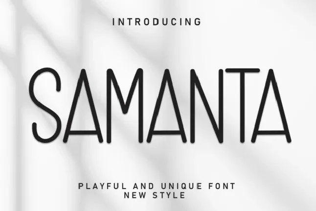 Samanta Display font