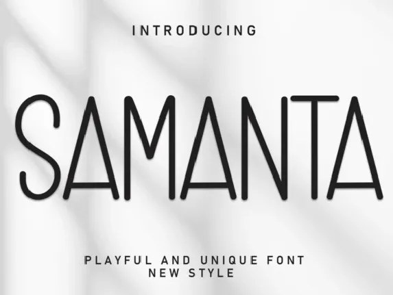 Samanta Display font