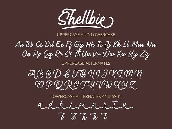 Shellbie font