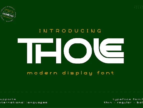 Thole font