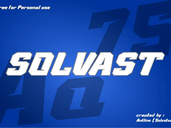 SOLVAST font