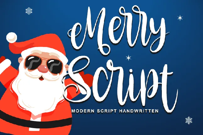 Merry Script-Personal use font