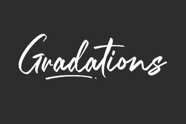 Gradations Demo font