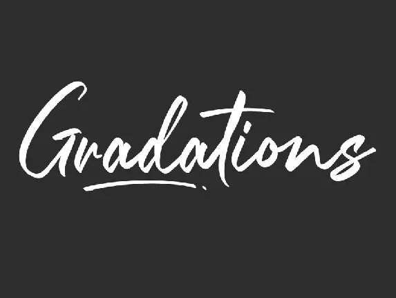 Gradations Demo font