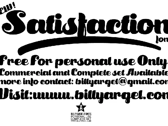 Satisfaction font