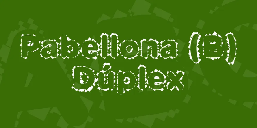 Pabellona (B) DÃºplex font