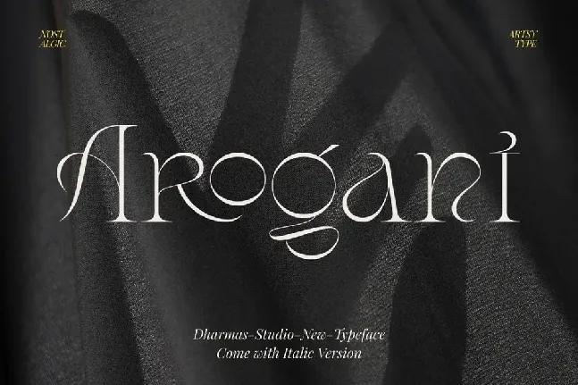 Arogant font