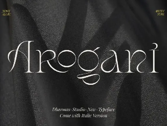 Arogant font