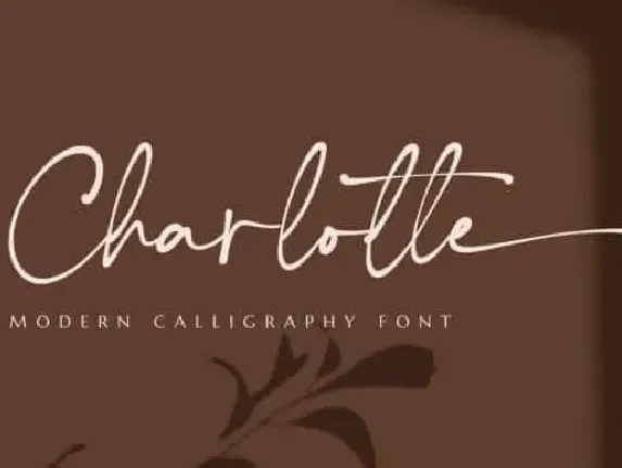 Charlotte Script font