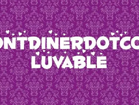 Fontdinerdotcom Luvable font