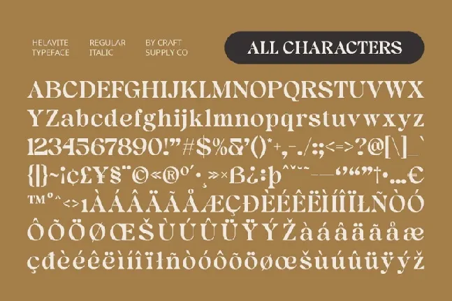 Helavite font