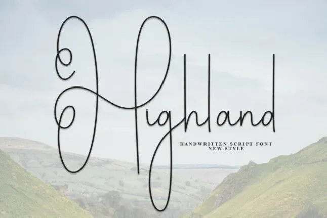 Highland Script font