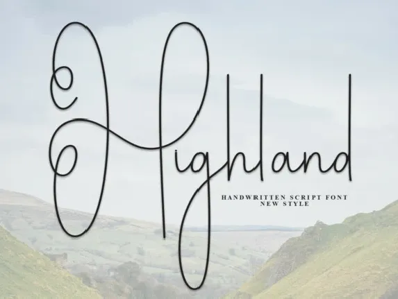 Highland Script font