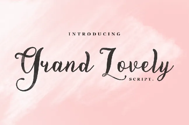 Demo Grand Lovely font