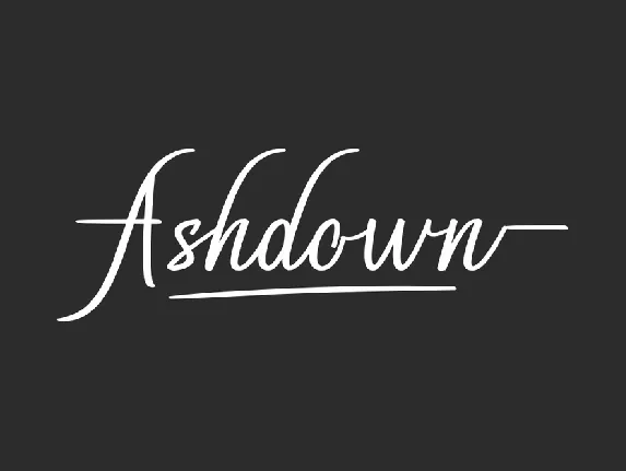 Ashdown Demo font