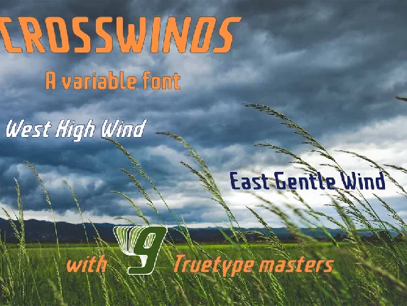 Crosswinds font