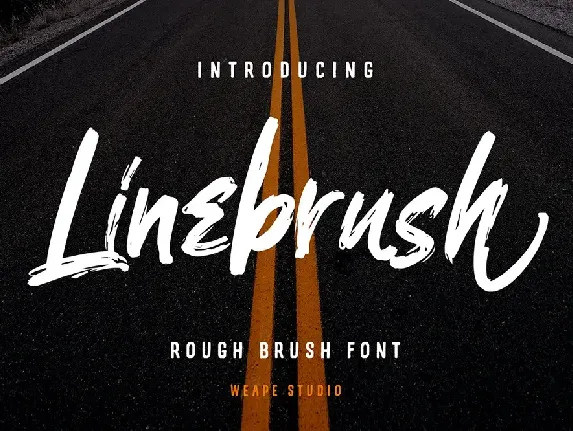 Linebrush font