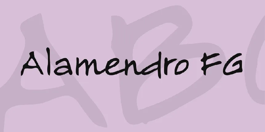 Alamendro FG font