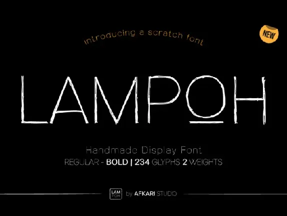 Lampoh font