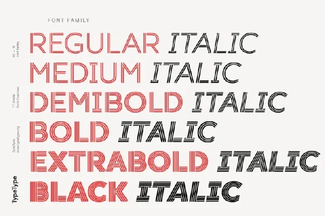 TT Smalls Family font