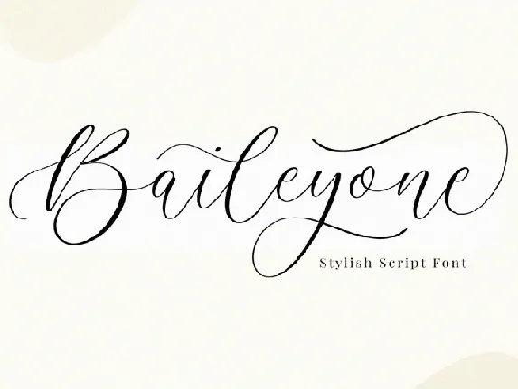 Baileyone font