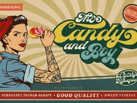 The Candy And Boy font