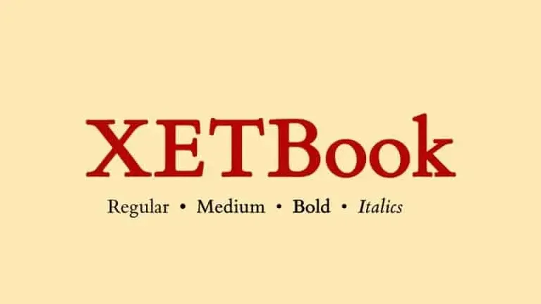 XETBook Serif font