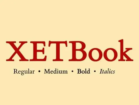 XETBook Serif font