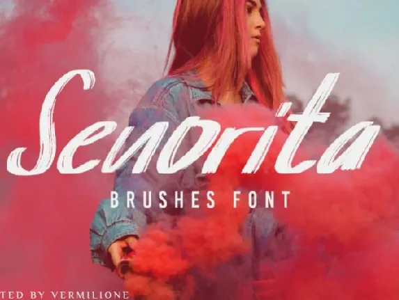 Senorita Brush font