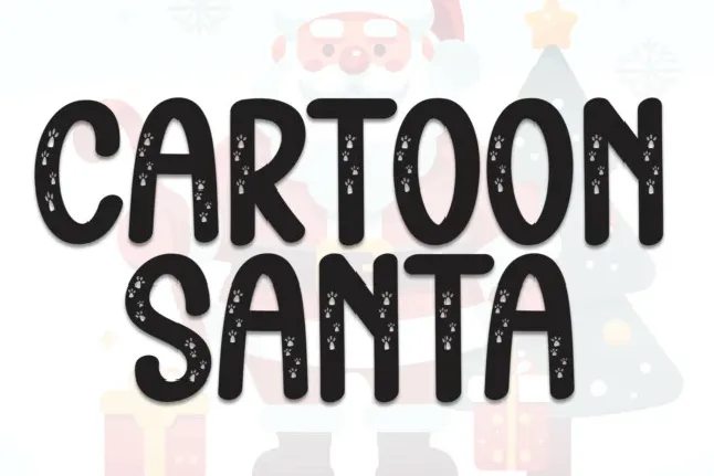 Cartoon Santa Display font