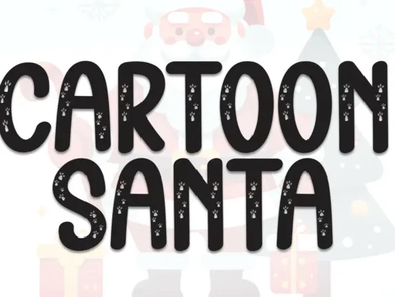 Cartoon Santa Display font