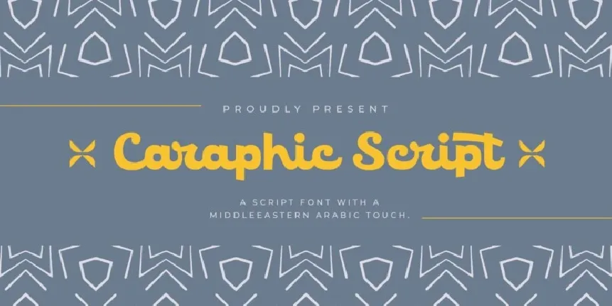 Caraphic Script font