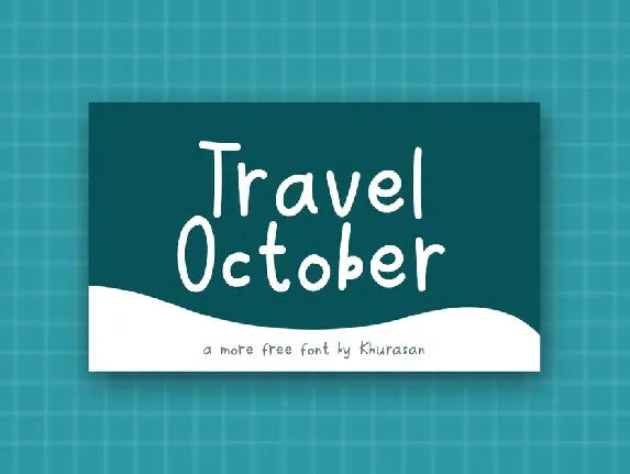 Travel October font