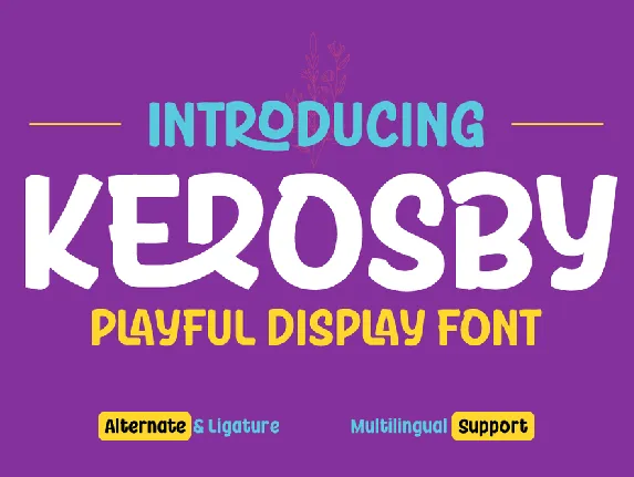 KEROSBY Trial font