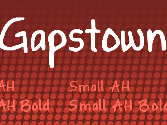 Gapstown font