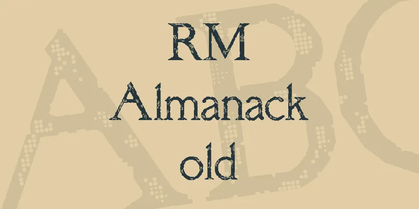 RM Almanack old font