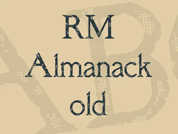 RM Almanack old font