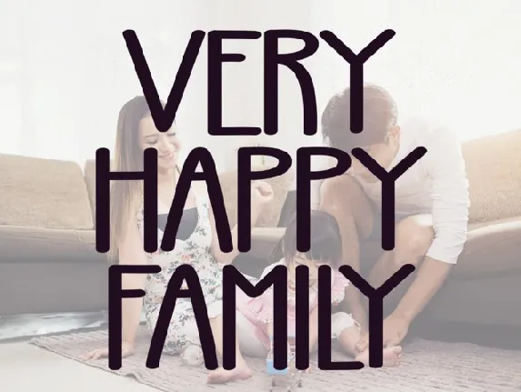 Very Happy Family font