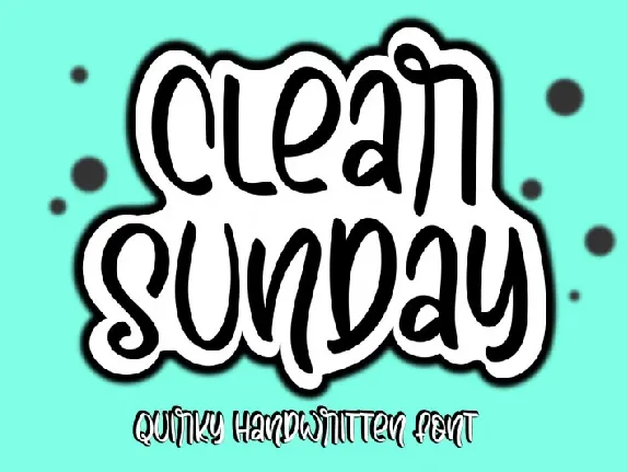 Clear Sunday font