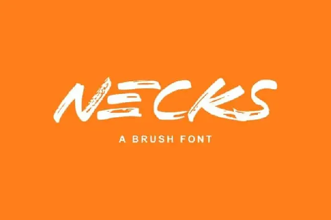 Necks Brush font